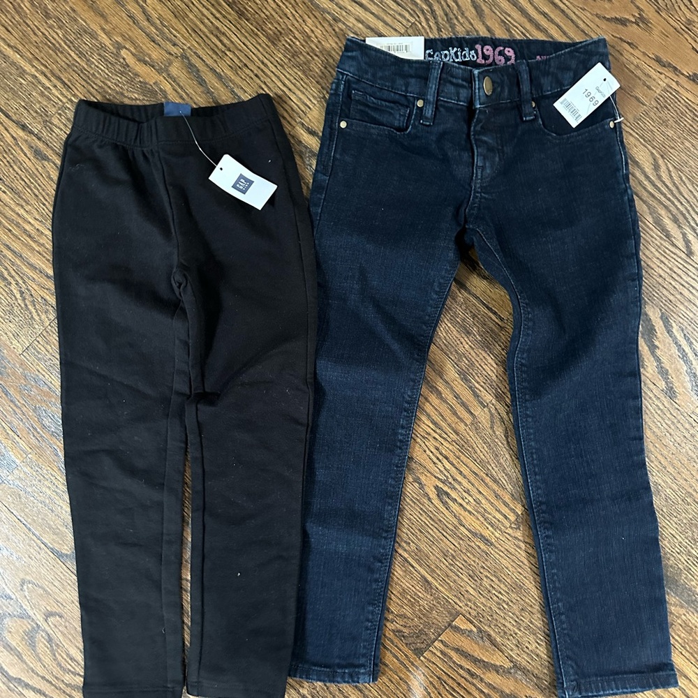 NWT GAP Kids Super Skinny Jeans and Leggings combo - Size 4-5